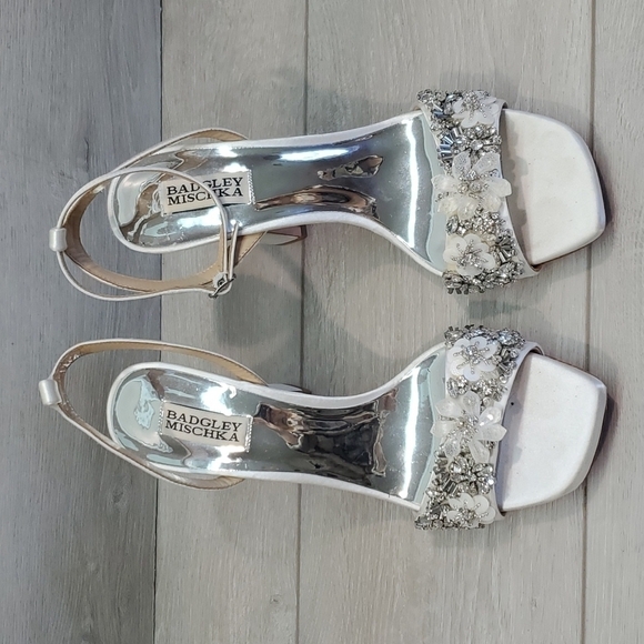 Badgley Mischka Womens Heels Sandals shoes sz 9.5 - Picture 2 of 12